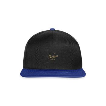 Vorname von Barbara - Snapback Cap - Schwarz/Königsblau - Vorne