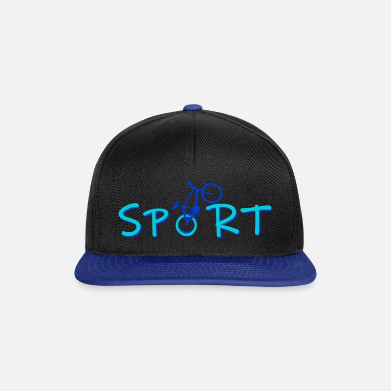Sport - Snapback Cap - Schwarz/Königsblau