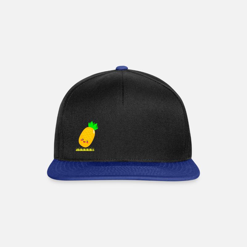 Ananananas - Casquette snapback - noir/bleu royal