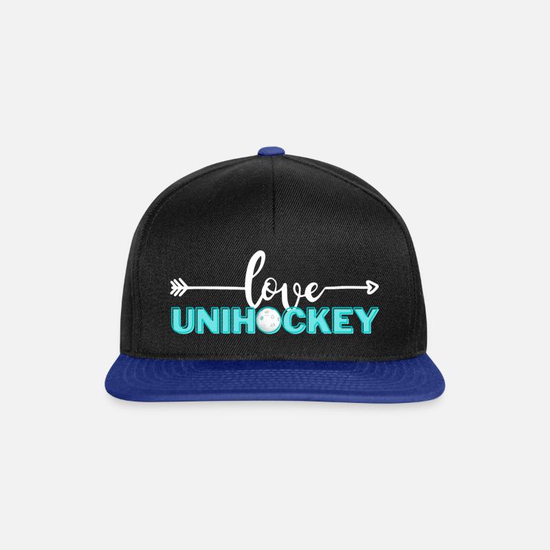 Amour Floorball - Casquette snapback - noir/bleu royal