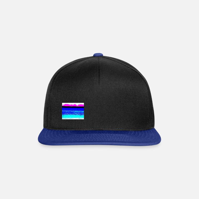 Beach - Snapback Cap - black/bright royal