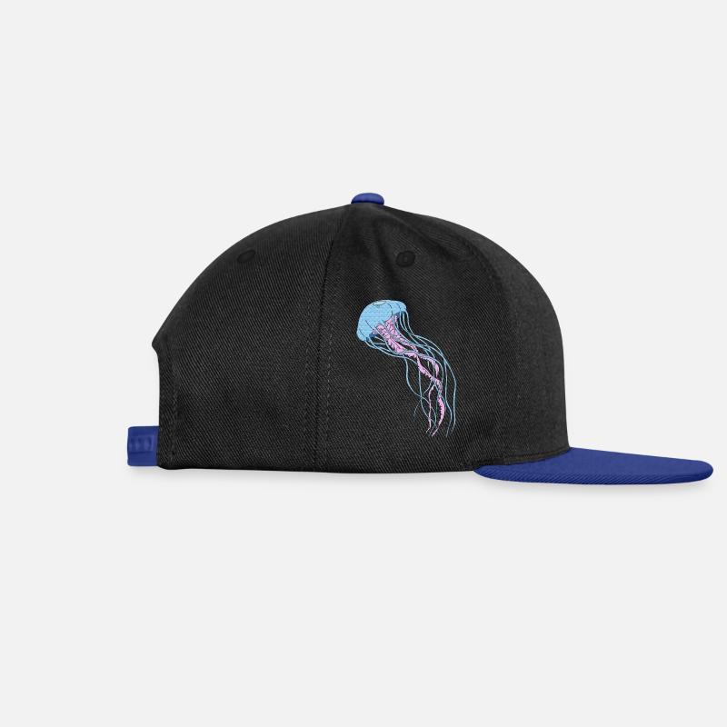 Jellyfish - Snapback Cap - Schwarz/Königsblau