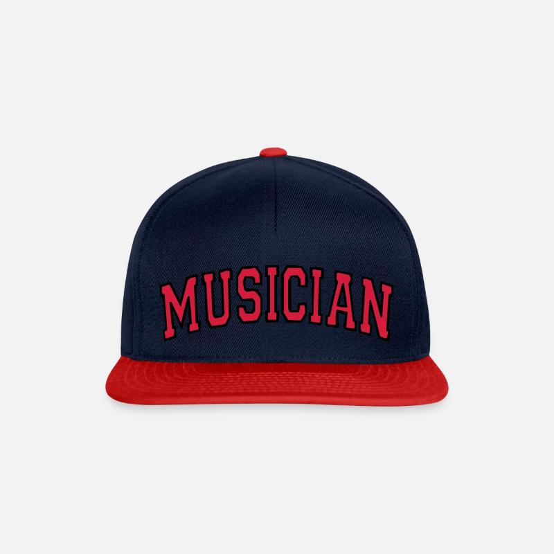 Musiker - Snapback Cap - Navy/Rot