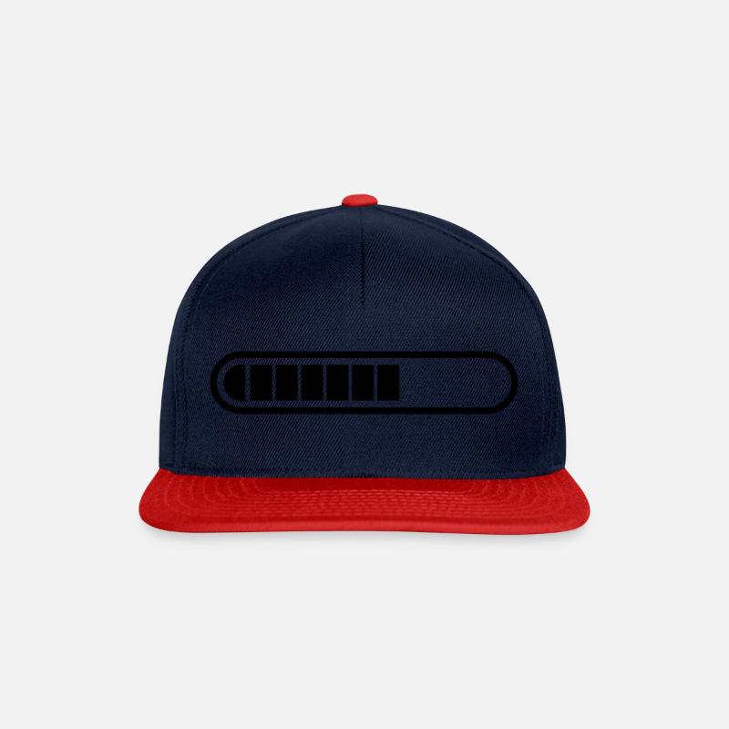 Laden - Snapback Cap - Navy/Rot