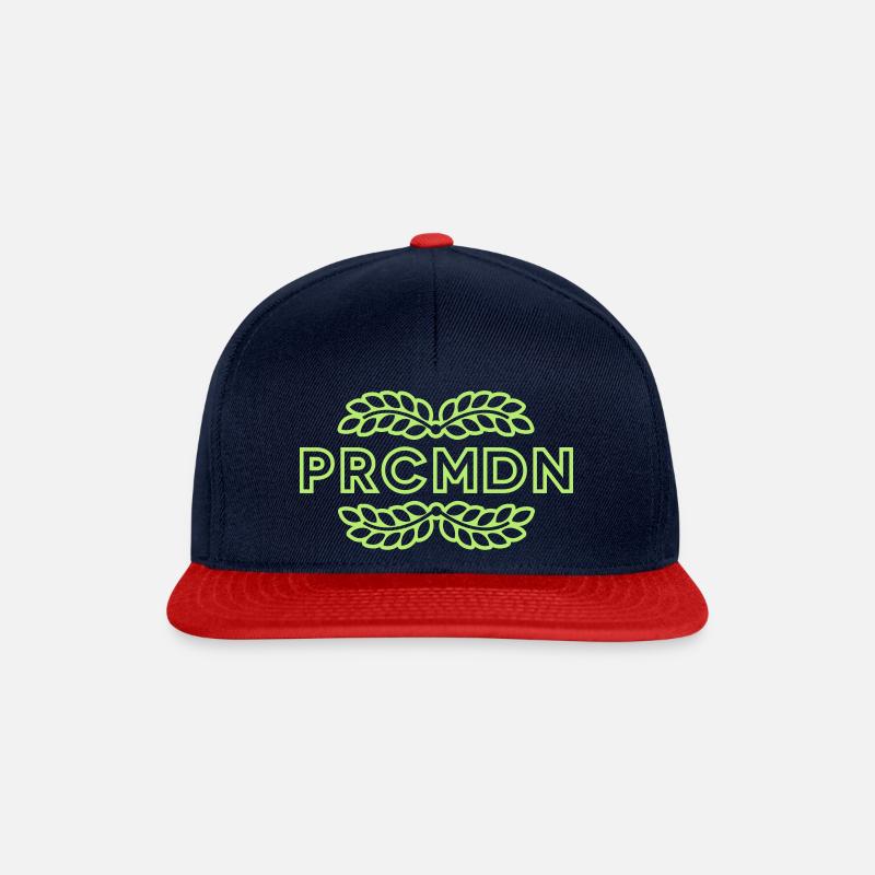 PRCMDN - Snapback Cap - navy/rosso