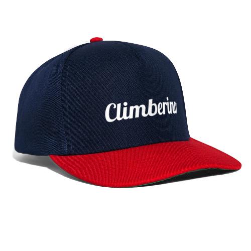 Climberino Logo (klein, weiß) - Snapback Cap