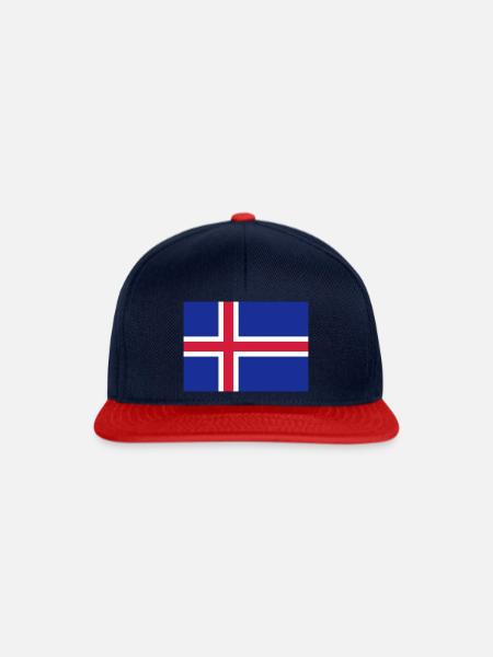 Island Trikot - Snapback Cap - Navy/Rot