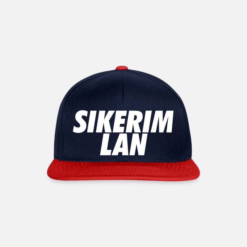 Sikerim Lan - Snapback Cap - Navy/Rot