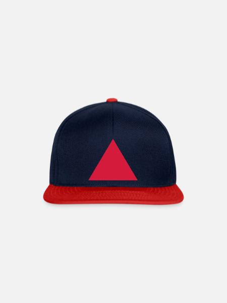 Dreieck - Snapback Cap - Navy/Rot