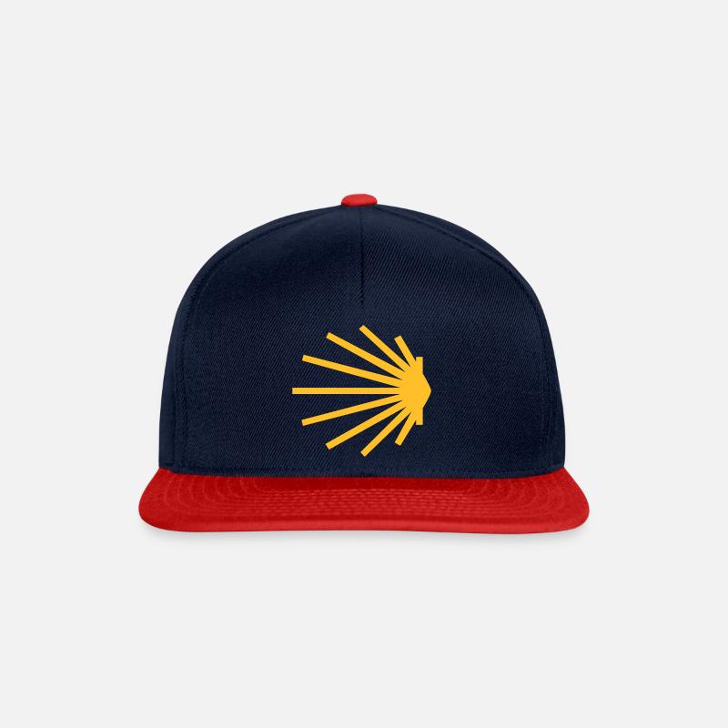 pétoncle IIa - Casquette snapback - bleu marine/rouge