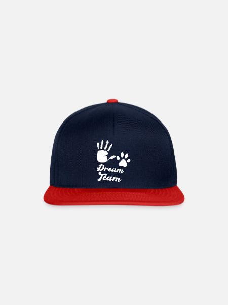 pfote hand dream team - Snapback Cap - Navy/Rot