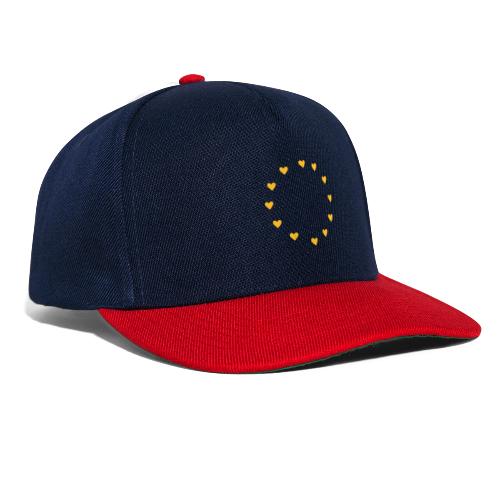 Europa Herzen, I love Europe, EU, Fahne, Flagge, - Snapback Cap