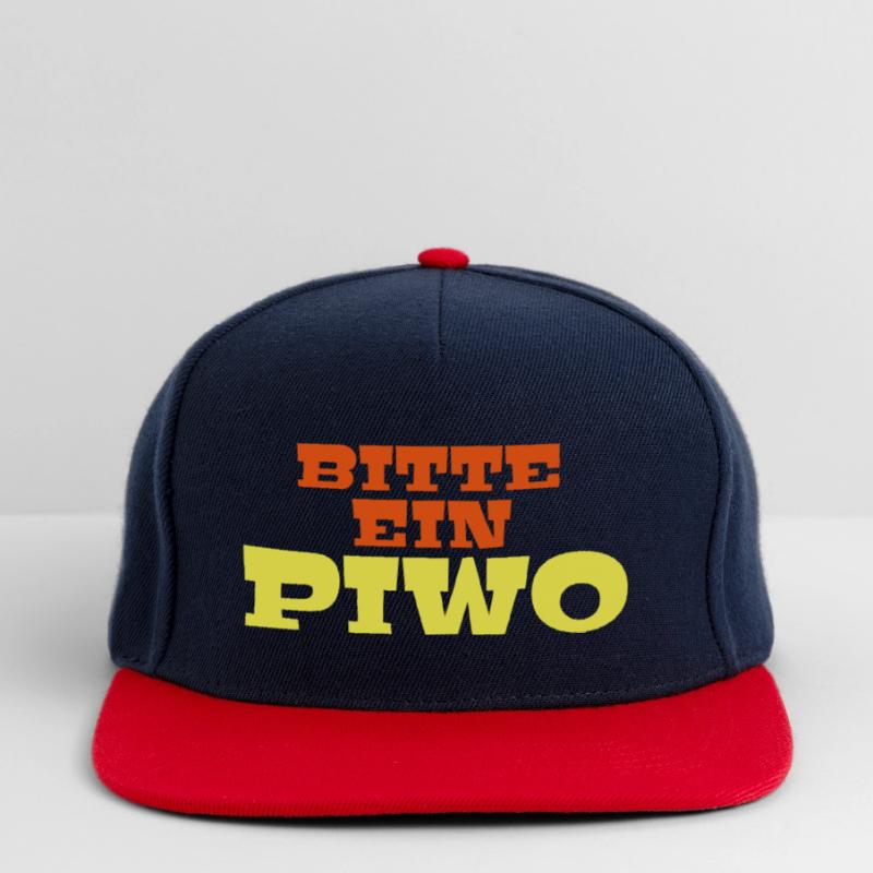 Bitte ein Piwo Polnisch Deutsch Spruch Geschenk Snapback Cap