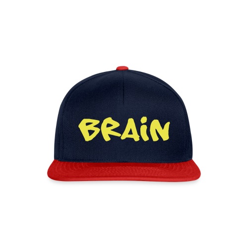 brain schriftzug - Snapback Cap
