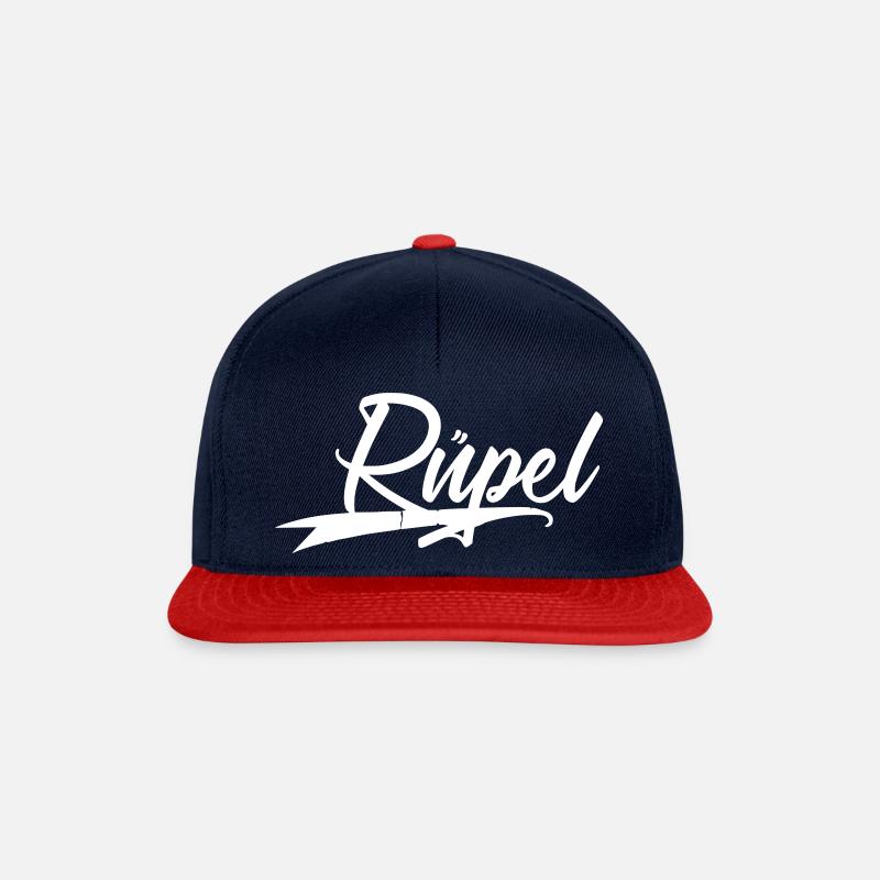ruepel - Snapback Cap - Navy/Rot