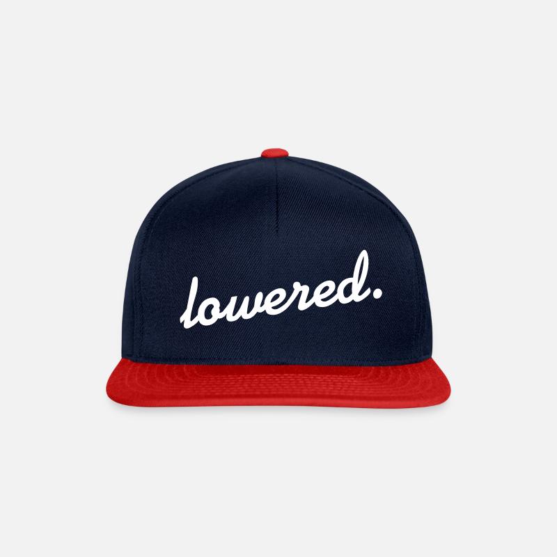 lowered. - Snapback Cap - Navy/Rot