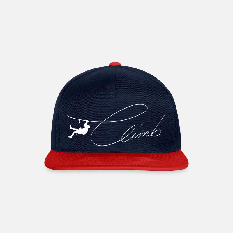 Klettern - (2) - Snapback Cap - Navy/Rot