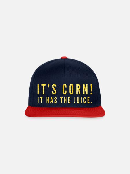 Its corn - Snapback Cap - Navy/Rot