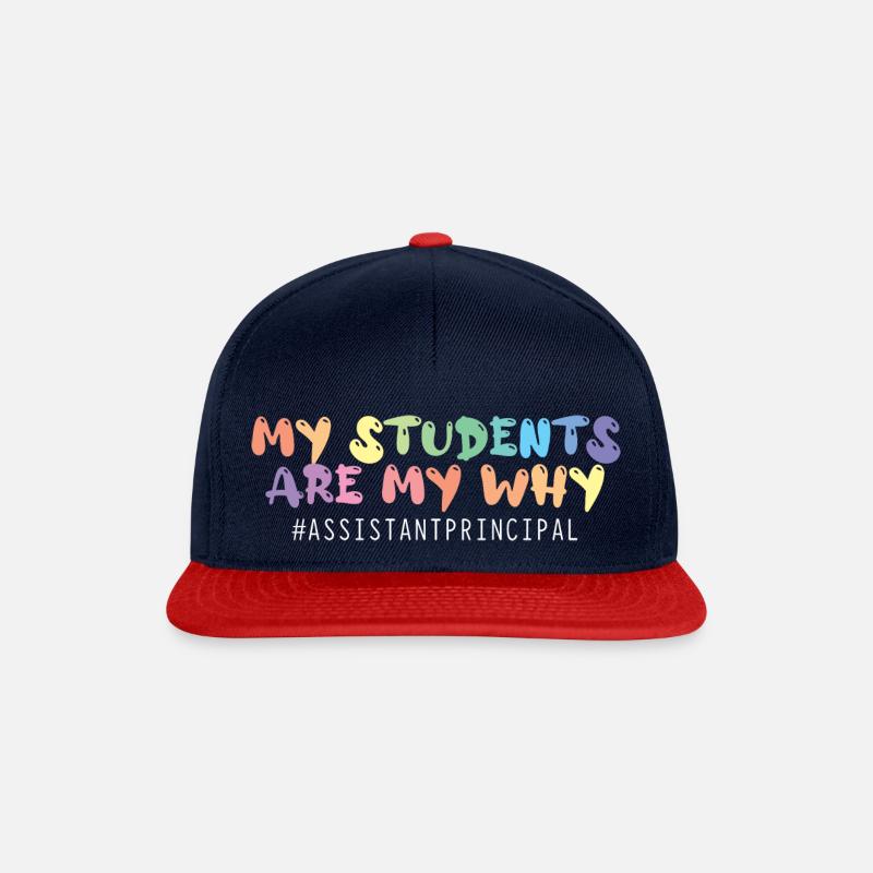 Stellvertretender Schulleiter Schule - Snapback Cap - Navy/Rot