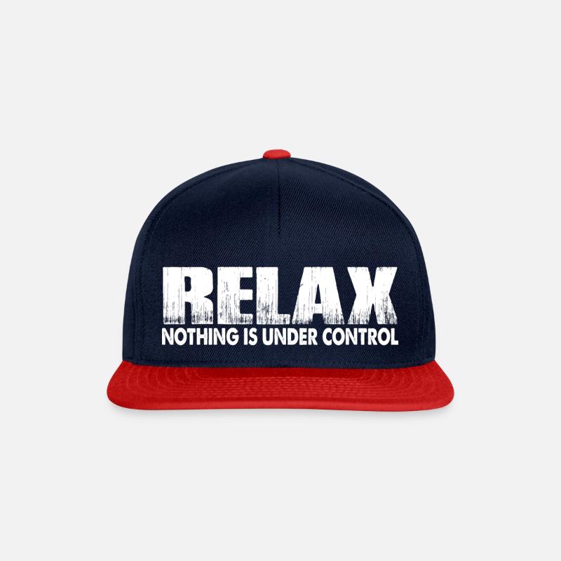 Relax, Nothing Is Under Control 23 - Snapback Cap - Navy/Rot
