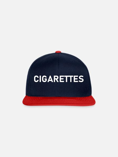 ZIGARETTEN - Snapback Cap - Navy/Rot