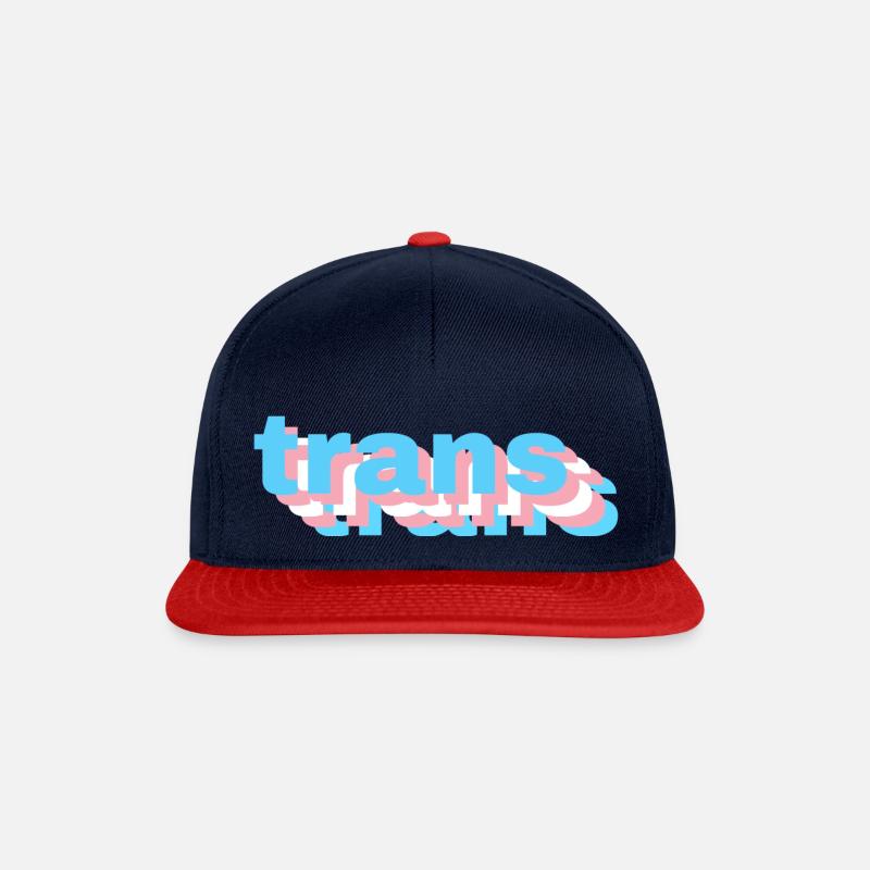 3D Trans - Snapback Cap - navy/red