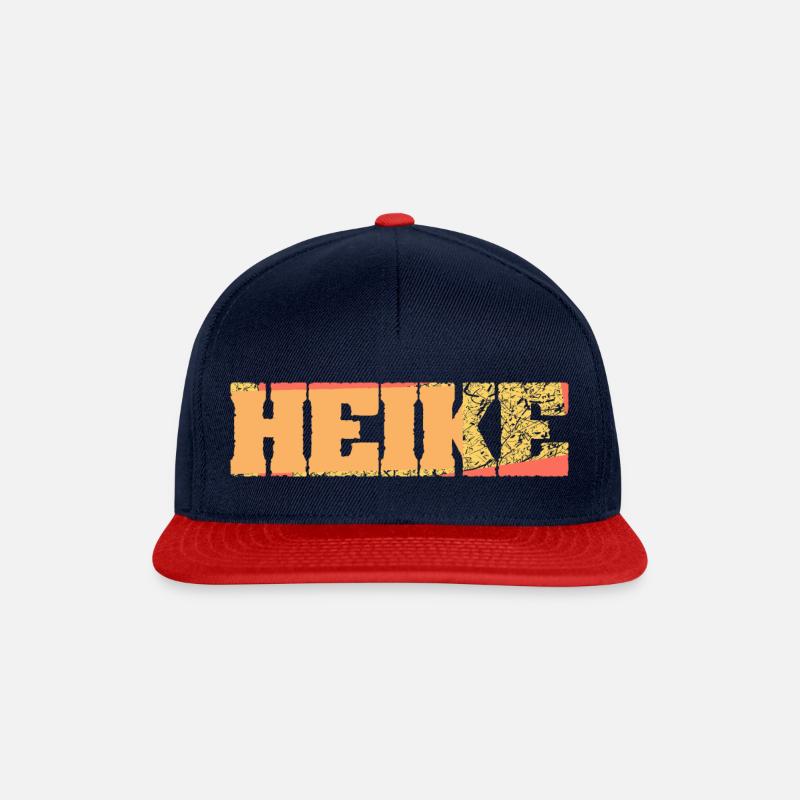 Heike als Geschenkidee - Snapback Cap - Navy/Rot