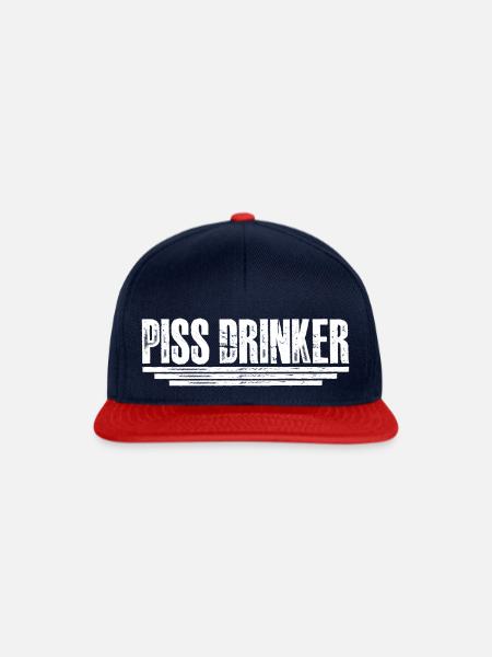 Piss Drinker 30 - Snapback Cap - Navy/Rot