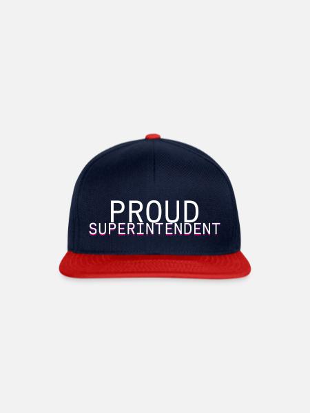 Proud Superintendent 3 - Snapback Cap - Navy/Rot