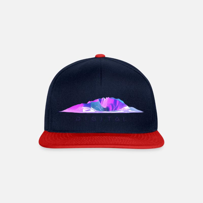 Digital - Snapback Cap - Navy/Rot