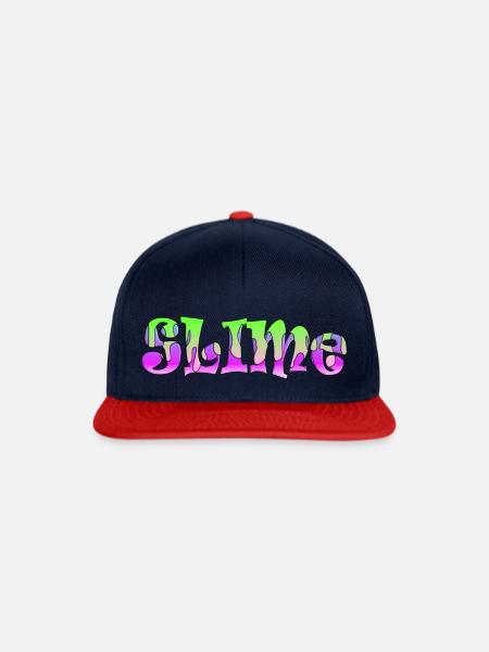 Slime green - Snapback Cap - Navy/Rot