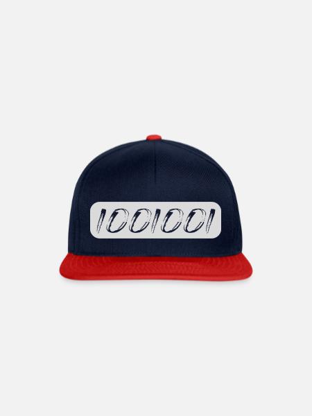 1001001 - Snapback Cap - Navy/Rot