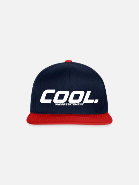 Cool mit understatement Ausdruck Idee Geschenk - Snapback Cap - Navy/Rot