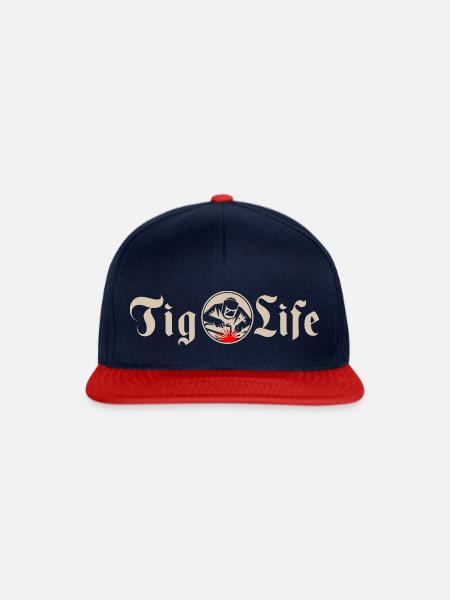 Tig Life - Schweißer Schweißen Schweißeisenbauer - Snapback Cap - Navy/Rot