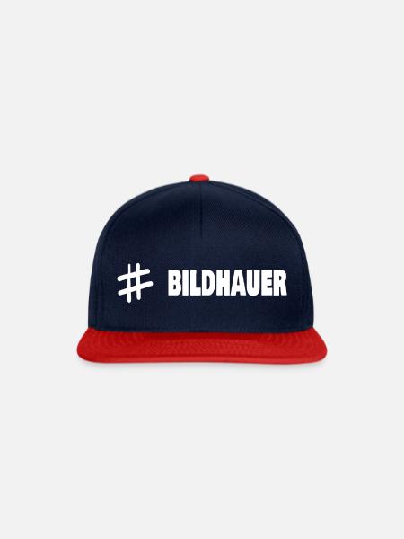 Bildhauer - Snapback Cap - Navy/Rot