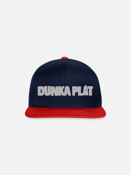 Dunka Blech - Snapback Cap - Navy/Rot