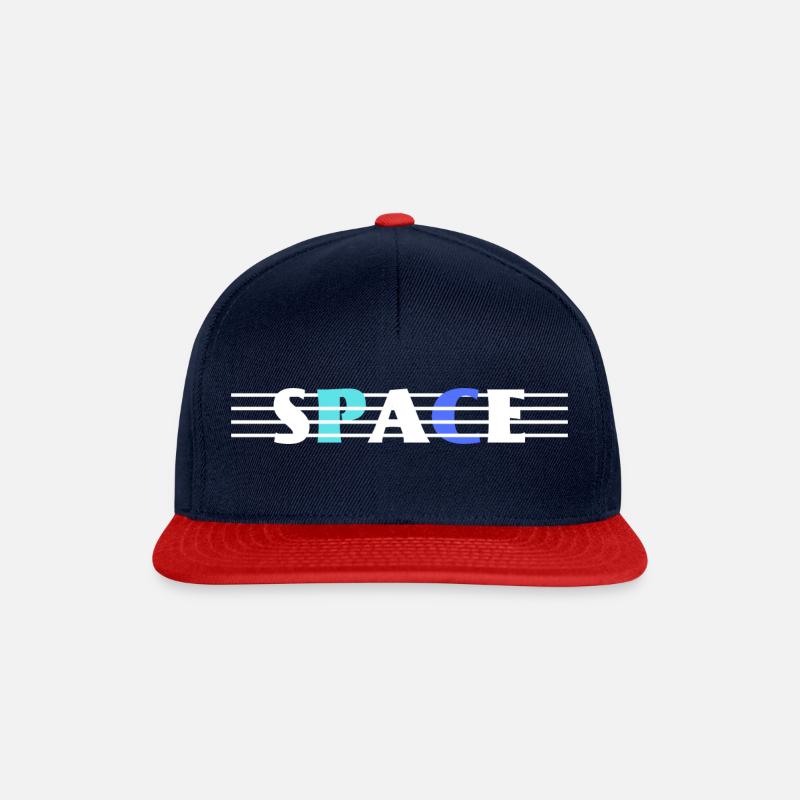 Space - Snapback Cap - Navy/Rot