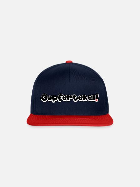 Gopfertekel! - Snapback Cap - Navy/Rot