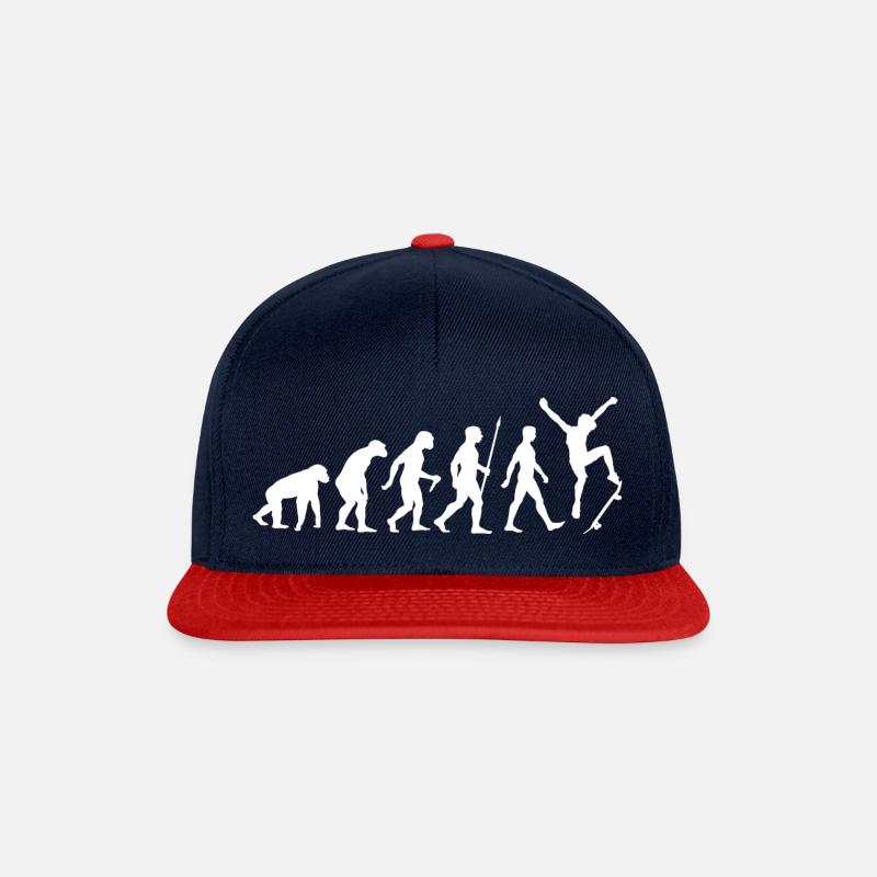 evolution skater skateboard - Casquette snapback - bleu marine/rouge
