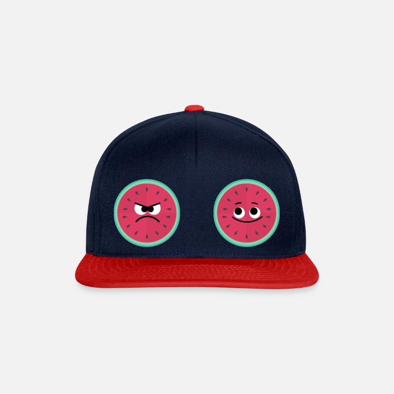 Böse und Glückliche Melonen - Snapback Cap - Navy/Rot