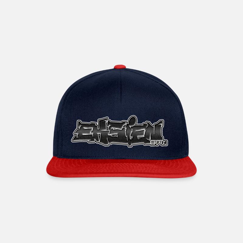 Eksien - Snapback Cap - Navy/Rot