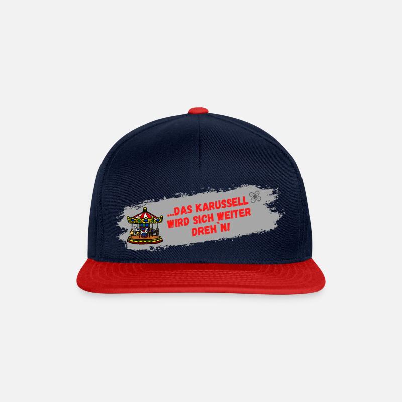 Karussell - Snapback Cap - Navy/Rot