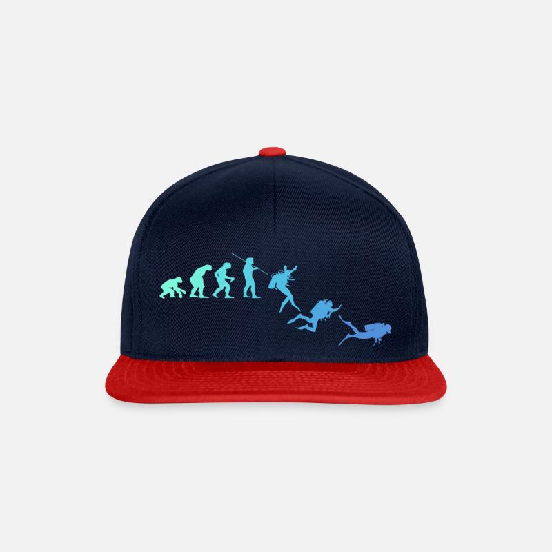 Tauchen Taucher Evolution - Snapback Cap - Navy/Rot