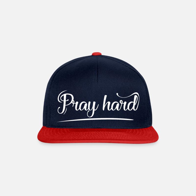 Christliche Sprüche - Snapback Cap - Navy/Rot