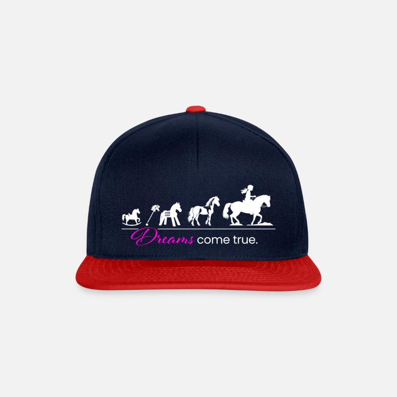 Pferde Traum Evolution - Snapback Cap - Navy/Rot
