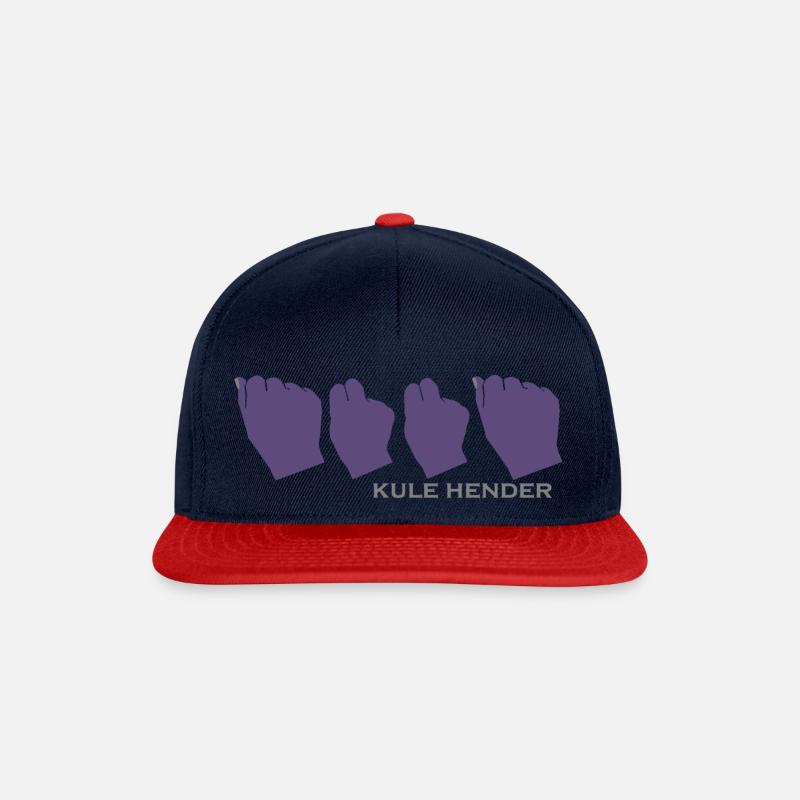 Handgeschriebenes Alphabet Anna - Snapback Cap - Navy/Rot