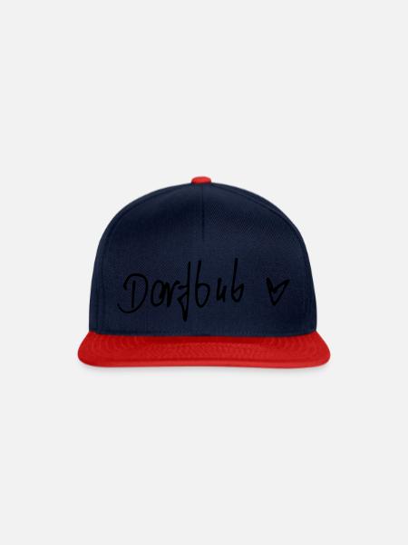 Dorfbub - Snapback Cap - Navy/Rot