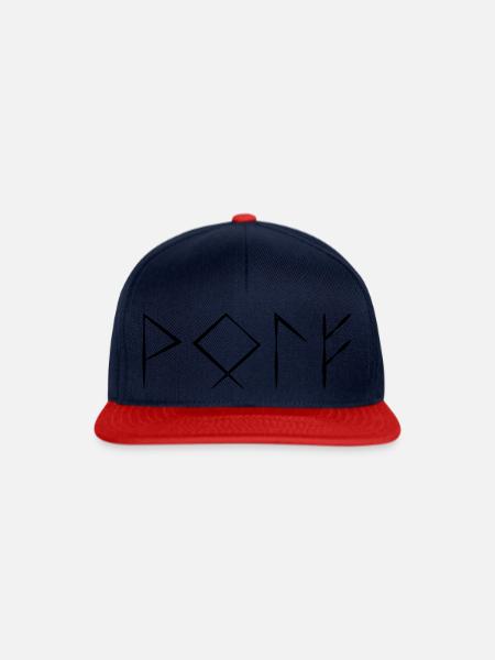Wolf Furthak - Snapback Cap - Navy/Rot