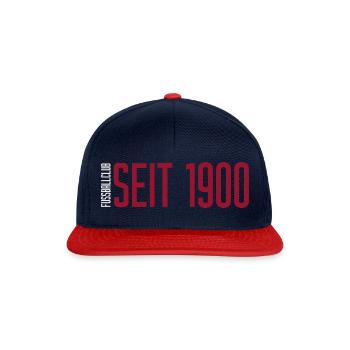 seit 1900 - Snapback Cap - Navy/Rot - Vorne