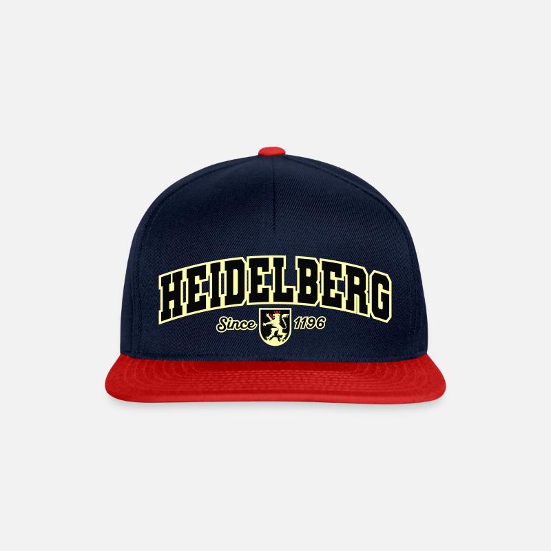 Heidelberg - Snapback Cap - Navy/Rot
